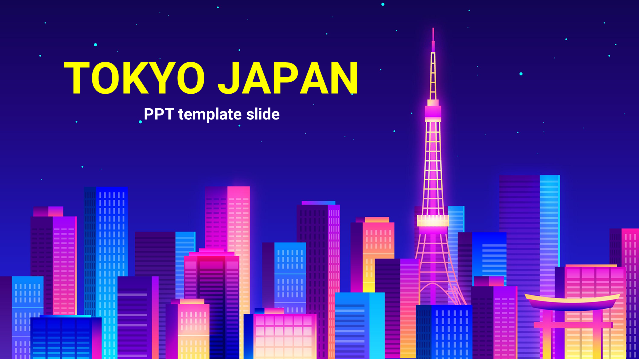 TOKYO Japan PPT template slide